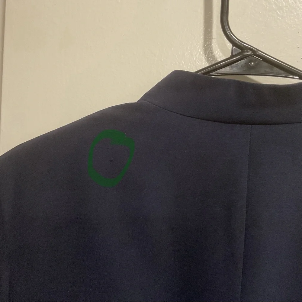Talbots Pure Silk Dark Blue Silk‎ Blazer - Picture 6 of 11